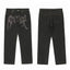 Revenge Vintage Dark Wash Gothic Logo Denim Jeans