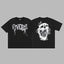 Revenge Smoke & Ink Skull Graphic Short Sleeve T-Shirt Black