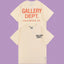 Gallery Dept. Hollywood Logo Short Sleeve T-Shirt - Cream/Orange