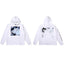 Revenge White Angel Painting Blue Arch Logo Pullover Hoodie