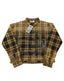 Vale Mustard Yellow & Black Grid Embellished Work Shirt