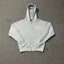Grey Zip-Up Hoodie | Minimalist Streetwear Hoodie with Embroidered Logo Detail