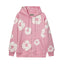 Denim Tears Cotton Wreath Full Zip-Up Hoodie - Pink