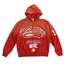 Valley Dreams Property‑Of Gradient‑Red Zip‑Up Hoodie, Unisex Vintage Streetwear Jacket