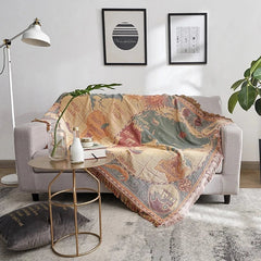 Explorer's Map Throw Blanket