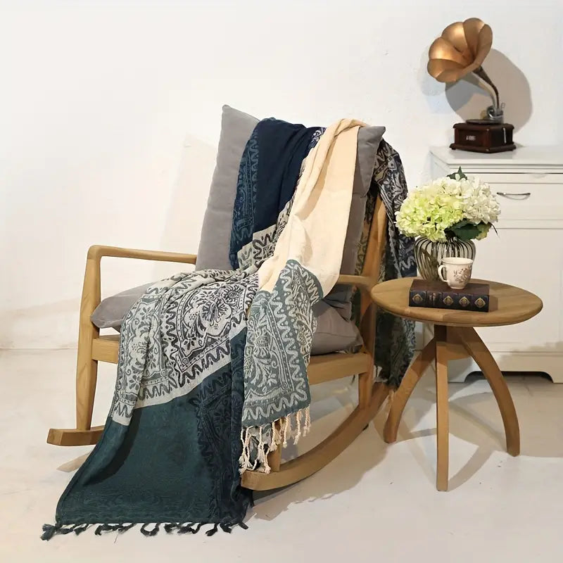 Vintage Patchwork Throw Blanket