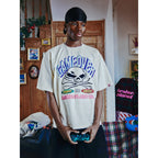 Broken Planet Game Over Tee Vanilla White