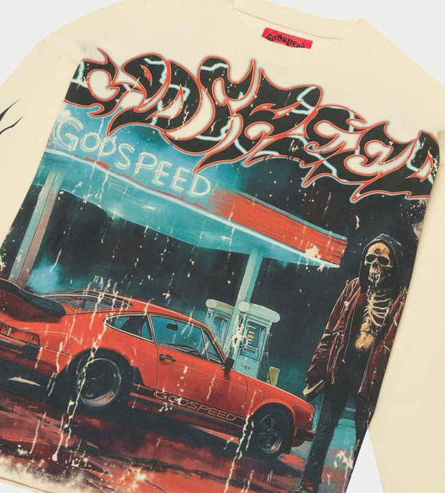 Godspeed Pit Stop L/S Tee Bone Hover Image