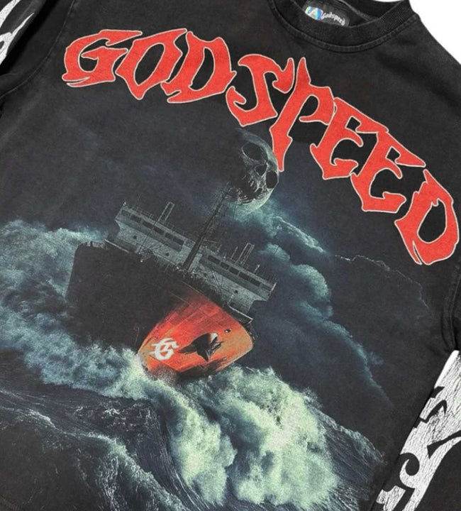 Godspeed Sea Sick L/S Tee Black Hover Image