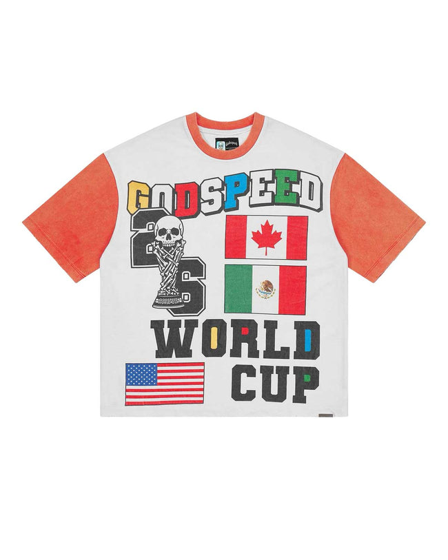 Godspeed '26 GSWC Vintage Tee White/Red Hover Image