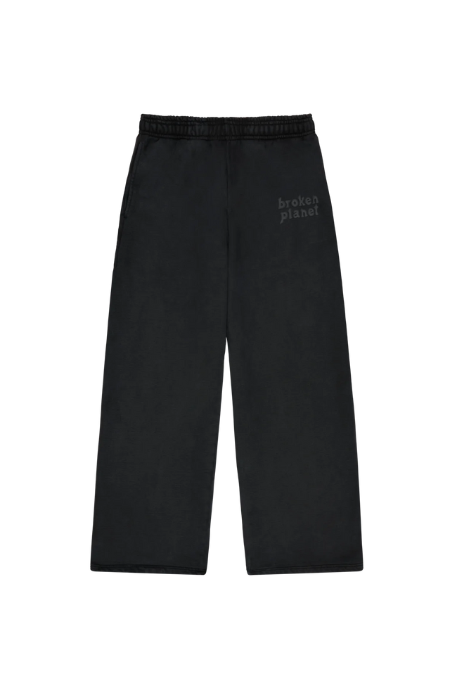 Broken Planet Market Sweatpants Straight Leg Washed Midnight Black Hover Image