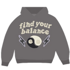 BROKEN PLANET MARKET 'FIND YOUR BALANCE' HOODIE (ASH GREY)