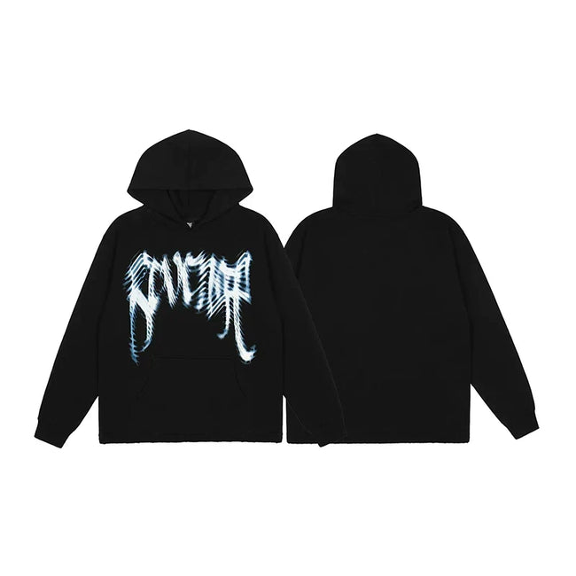 Revenge Black Motion Blue Arch Logo Pullover Hoodie Hover Image
