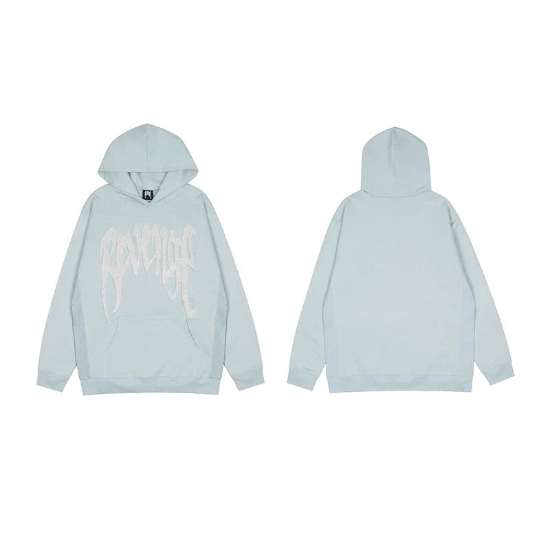 Revenge Light Blue Arch Logo Pullover Hoodie