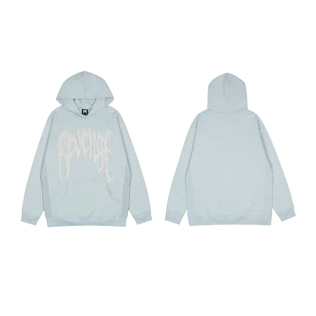 Revenge Light Blue Arch Logo Pullover Hoodie Hover Image