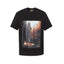 Denim Tears Art Graphic T-Shirt - Black/Landscape Oil Painting