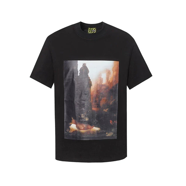 Denim Tears Art Graphic T-Shirt - Black/Landscape Oil Painting Hover Image