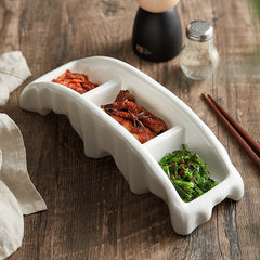 Marrow Ivory Ceramic Tray
