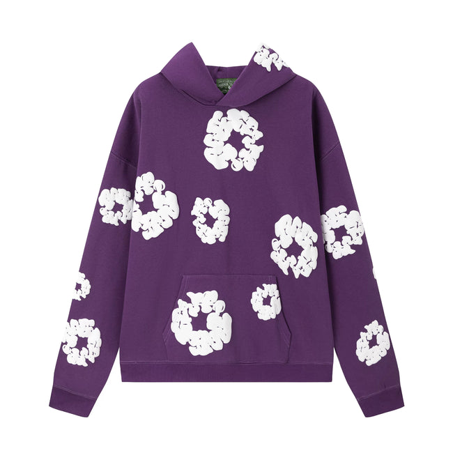 Denim Tears Cotton Wreath Hoodie - Purple Hover Image