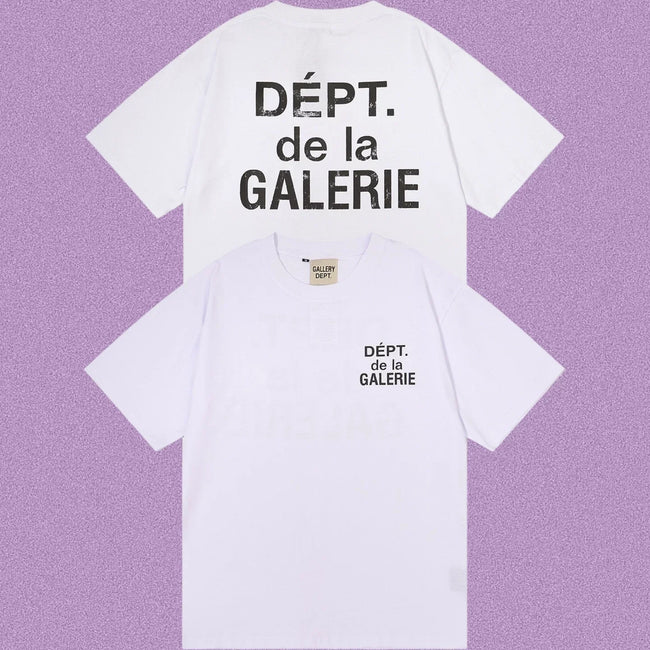 Gallery Dept. DÉPT. de la GALERIE Short Sleeve T-Shirt - White/Black Hover Image