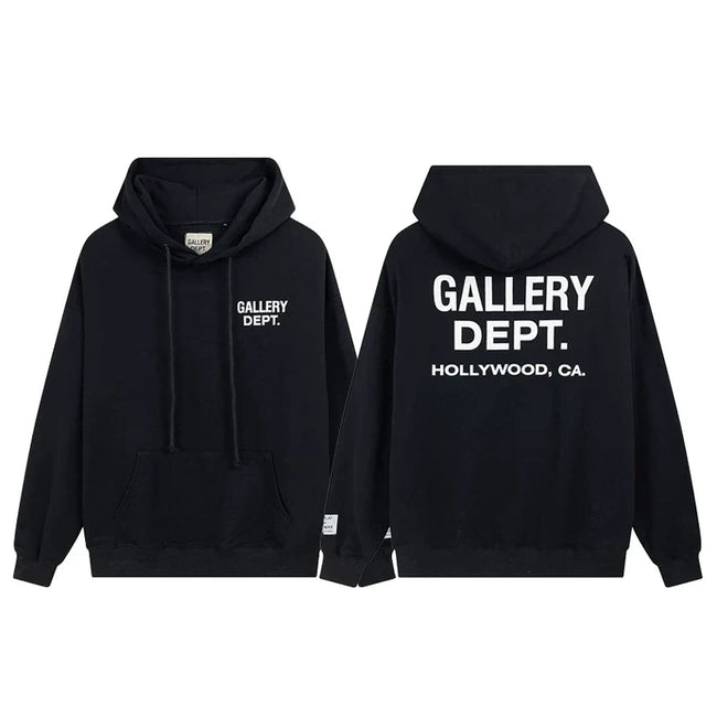 Gallery Dept Hollywood CA Black Hoodie Hover Image