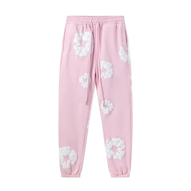 Denim Tears Cotton Wreath Sweatpants - Pink Hover Image
