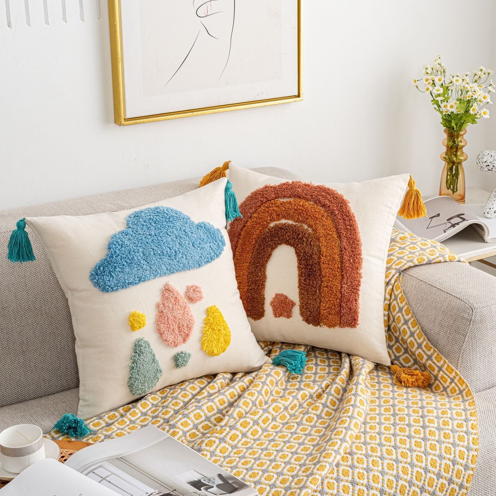 Liora Joy Tufted Pillow Cover
