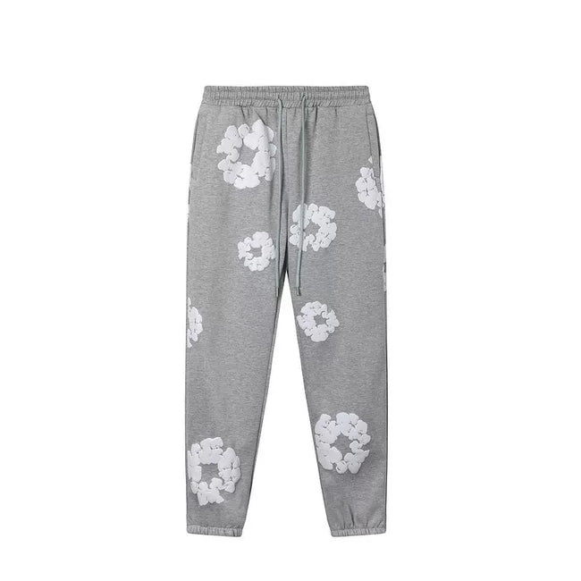 Denim Tears Cotton Wreath Sweatpants - Grey Hover Image