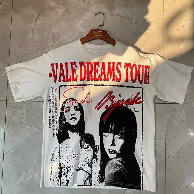Valleydream White Valleydreams Tour Portrait Vintage Graphic T-Shirt Hover Image