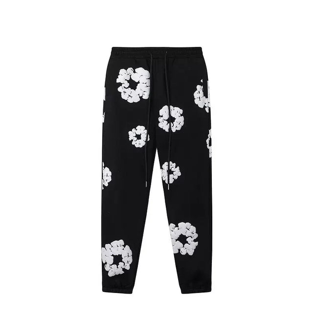 Denim Tears Cotton Wreath Sweatpants - Black Hover Image