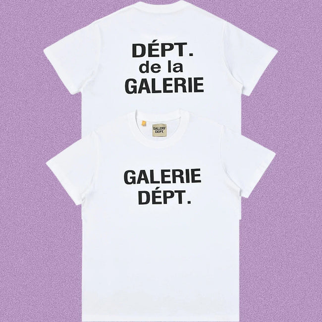 Gallery Dept. Galerie Dépt. Short Sleeve T-Shirt - White/Black Hover Image