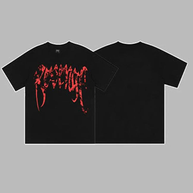 Revenge Classic Arch Logo Short Sleeve T-Shirt Black Hover Image