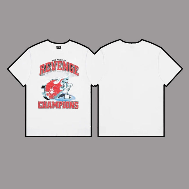 Revenge Champions Graphic Short Sleeve T-Shirt White Hover Image