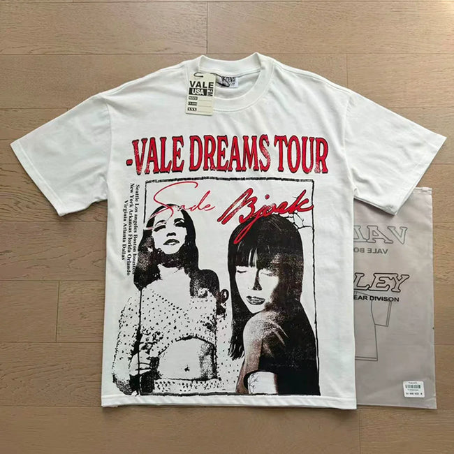VALEFOREVER White Vale Dreams Tour Portrait Vintage Graphic Short Sleeve T-Shirt Hover Image