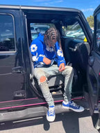 Denim Tears Cotton Wreath Hoodie - Royal Blue