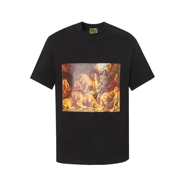 Denim Tears Art Graphic T-Shirt - Black/Lions Oil Painting Hover Image