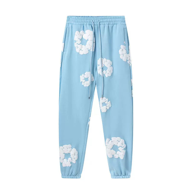 Denim Tears Cotton Wreath Sweatpants - Sky Blue Hover Image