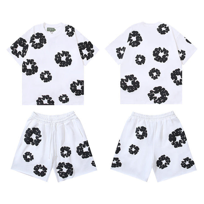 Denim Tears Cotton Wreath Set - White/Black Hover Image