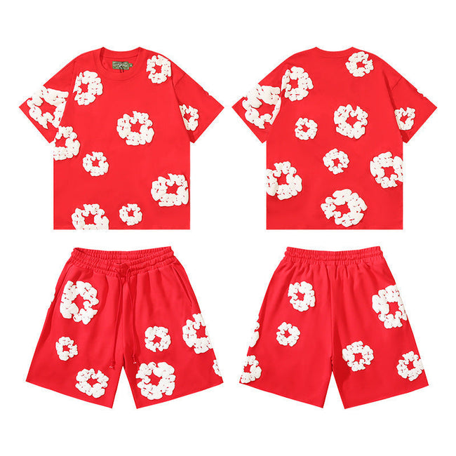 Denim Tears Cotton Wreath  Set - Red Hover Image