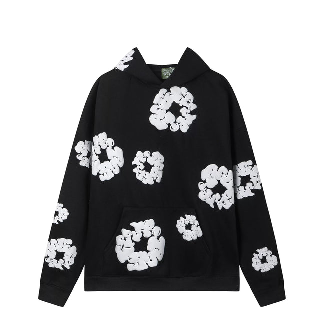 Denim Tears Cotton Wreath Hoodie - Black Hover Image
