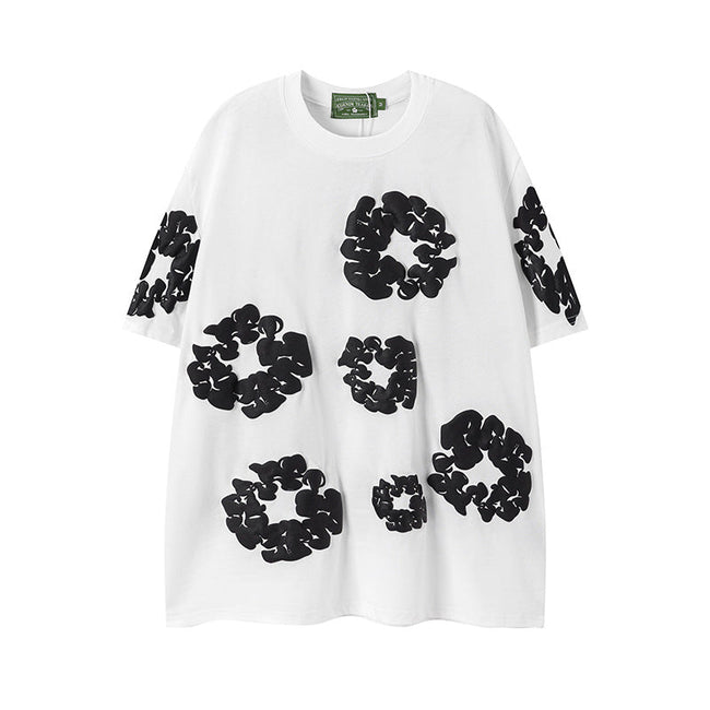 Denim Tears Cotton Wreath T-Shirt - White/Black Hover Image