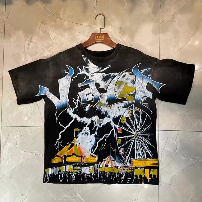 Valleydream Black Valley Paradise Retro Portrait Vintage T-Shirt Hover Image