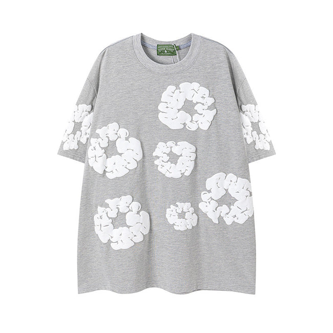 Denim Tears Cotton Wreath T-Shirt - Grey Hover Image