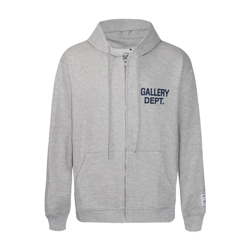 Gallery Dept. Minimalist Logo Zip-Up Hoodie