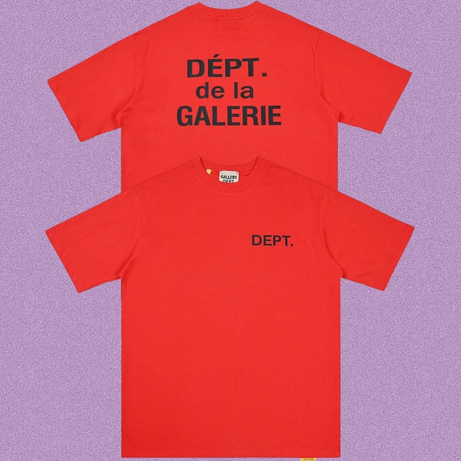 Gallery Dept. DÉPT. de la GALERIE Short Sleeve T-Shirt - Red/Black Hover Image