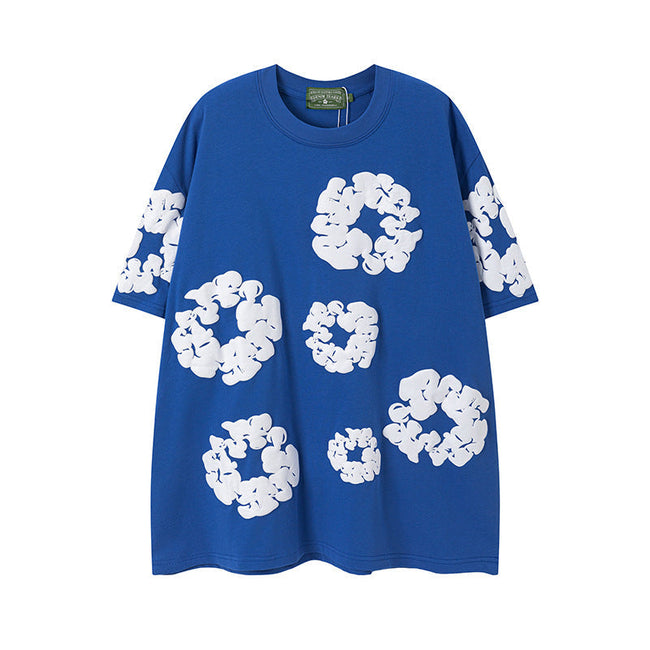 Denim Tears Cotton Wreath T-Shirt - Royal Blue Hover Image
