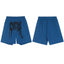 Revenge Gothic Logo Mesh Athletic Shorts - Blue