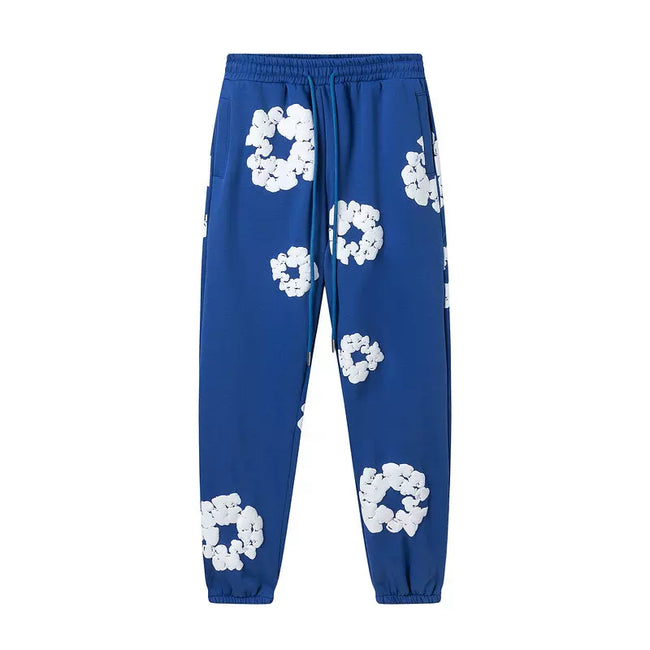 Denim Tears Cotton Wreath Sweatpants - Royal Blue Hover Image