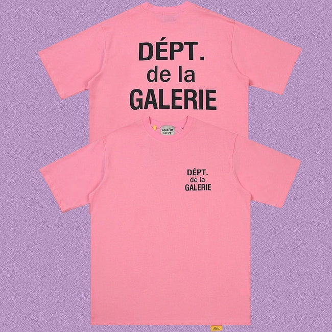 Gallery Dept. DÉPT. de la GALERIE Short Sleeve T-Shirt - Pink/Black Hover Image