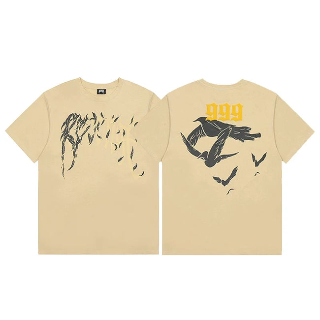 Revenge x Juice WRLD Beige 999 & Doves Short Sleeve T-Shirt Hover Image